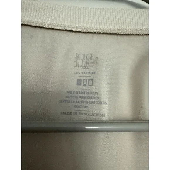 ROUGE by Minky Couture Satin Pajama Set XXL Beige 2 Piece Lounge Sleepwear - Picture 3 of 7